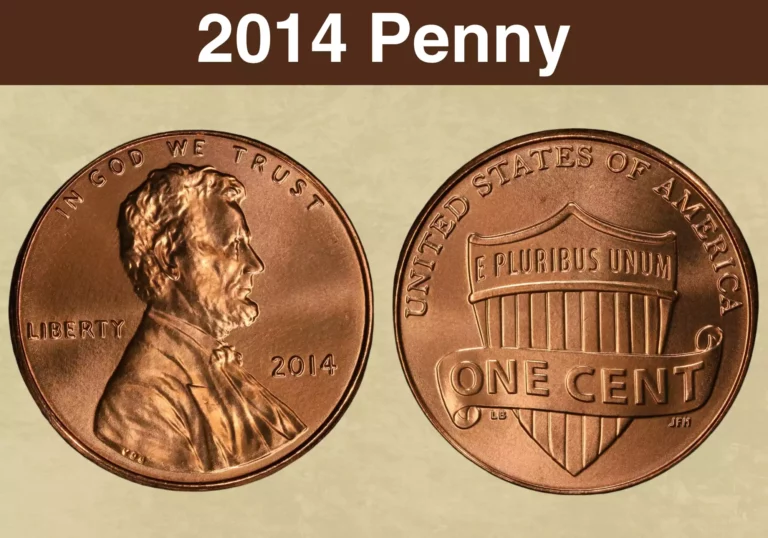 2014 Lincoln Shield penny obverse and reverse showing Union Shield design